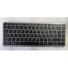 Teclado HP EliteBook 750 G2 Frame Gray, sem Backlight, sem Sticking Point, Layout em Espanhol